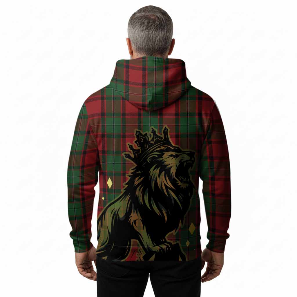 MacPhail (McPhail) Tartan Family Crest Hoodie Crowned Lion Roaring