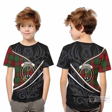 MacPhail (McPhail) Tartan Family Crest Kid T-shirt Celtic Scottish Thistle Floral - Tartan Vibes Clothing