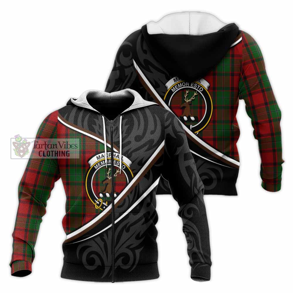 MacPhail (McPhail) Tartan Family Crest Knitted Hoodie Celtic Scottish Thistle Floral - Tartan Vibes Clothing