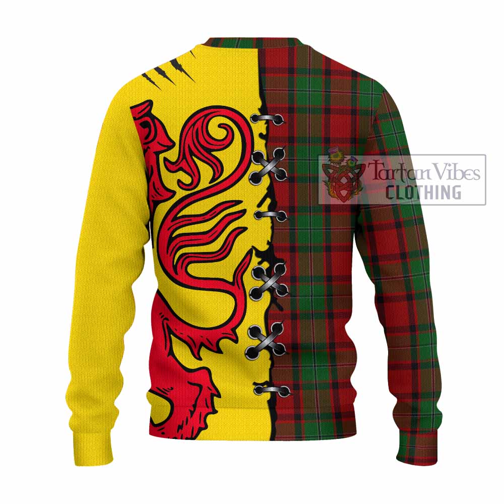 MacPhail (McPhail) Tartan Family Crest Knitted Sweater Lion Rampant Honor - Tartan Vibes Clothing