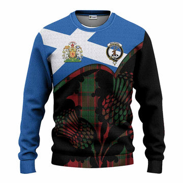 MacPhail (McPhail) Tartan Family Crest Knitted Sweater Scotland Thistle Floral Flag Style
