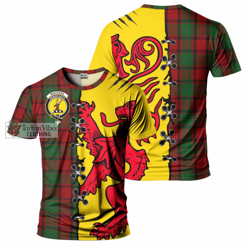 MacPhail (McPhail) Tartan Family Crest T-shirt Lion Rampant Honor - Tartan Vibes Clothing