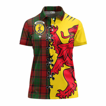 MacPhail (McPhail) Tartan Family Crest Women's Polo Shirt Lion Rampant Honor