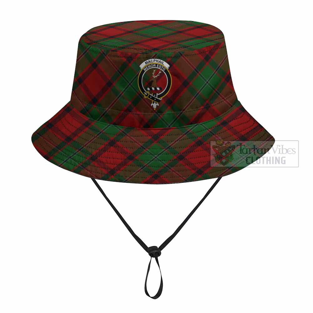 MacPhail (McPhail) Tartan Fishing Hat with Family Crest