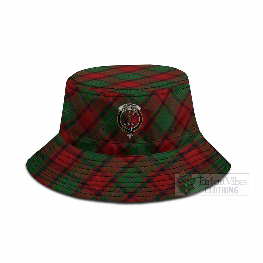 MacPhail (McPhail) Tartan Fishing Hat with Family Crest
