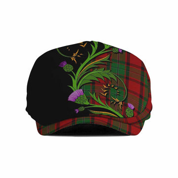 MacPhail (McPhail) Tartan Flat Cap, Jeff Cap Scottish Thistle Pride Heritage Art