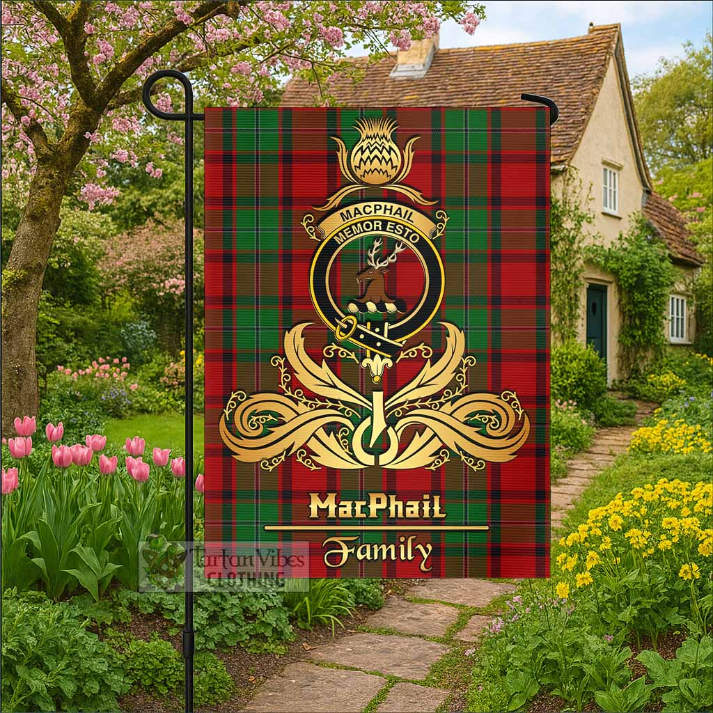 MacPhail (McPhail) Tartan Garden Flag with Highland Thistle Cherish Family Crest Style - Tartan Vibes Clothing