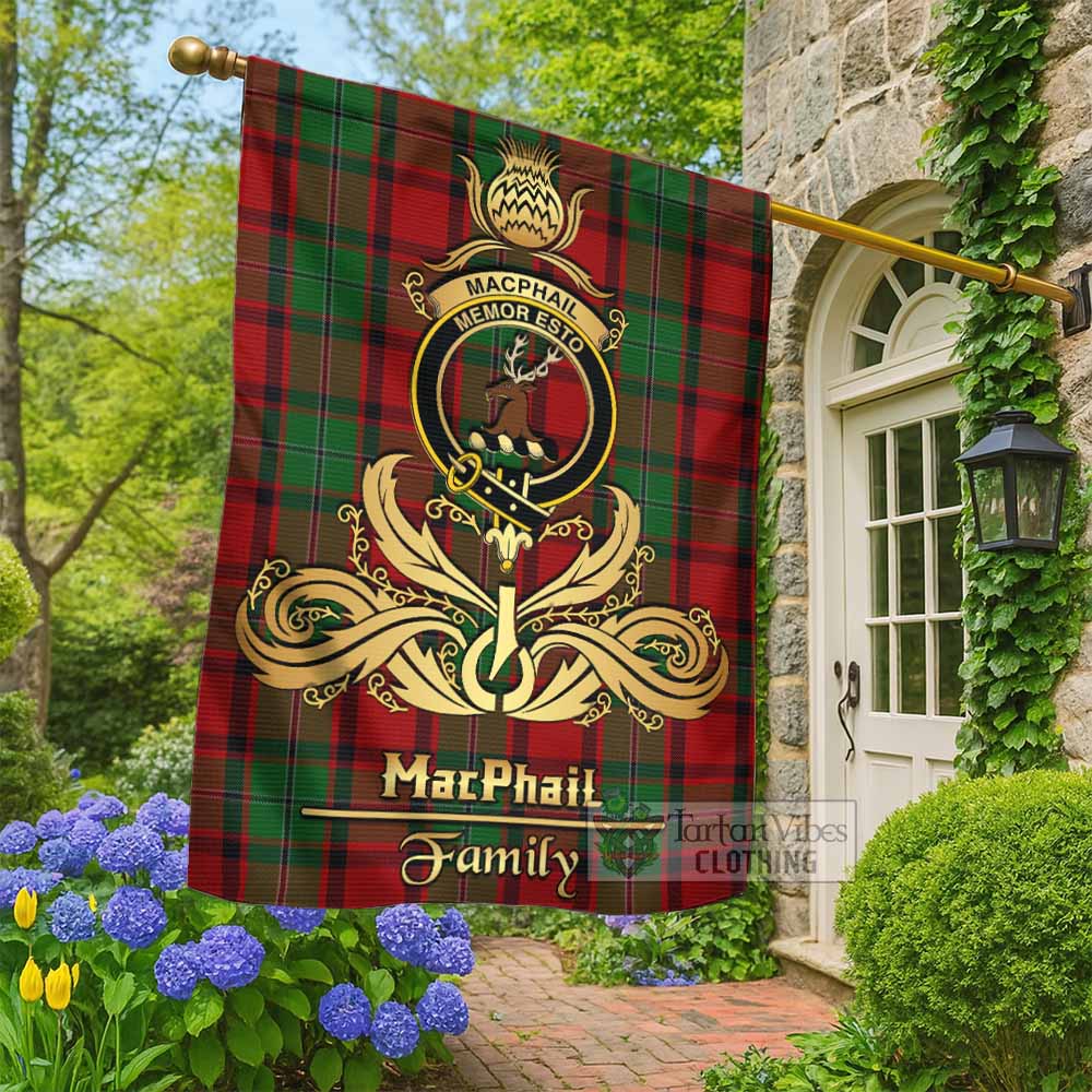 MacPhail (McPhail) Tartan Garden Flag with Highland Thistle Cherish Family Crest Style - Tartan Vibes Clothing