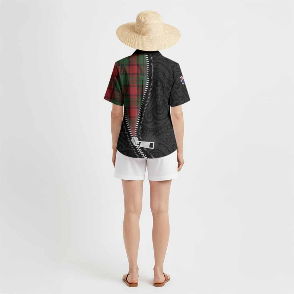 MacPhail (McPhail) Tartan Hawaiian Shirt New Zealand Pattern Unique Zipper Stylized