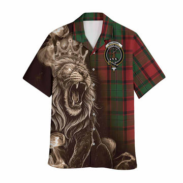 MacPhail (McPhail) Tartan Hawaiian Shirt Roaring Lion Heritage