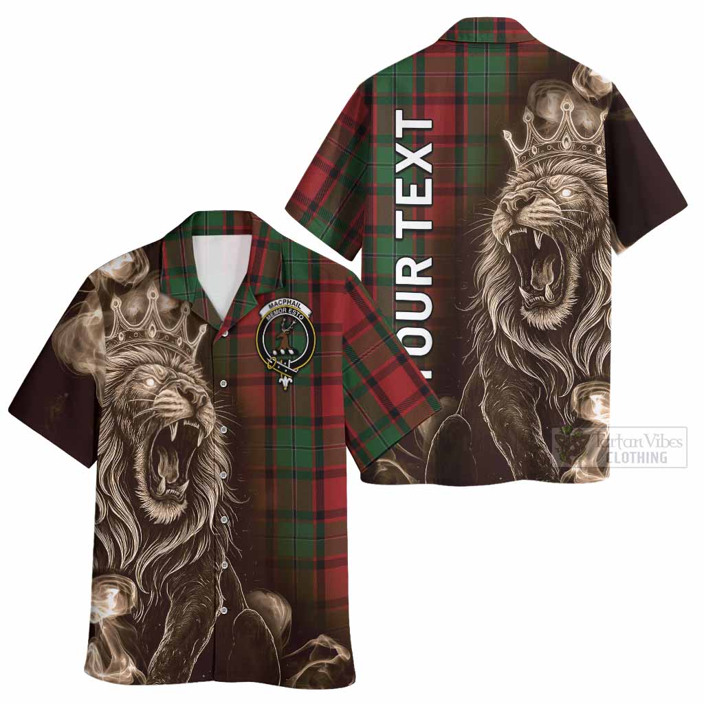 MacPhail (McPhail) Tartan Hawaiian Shirt Roaring Lion Heritage