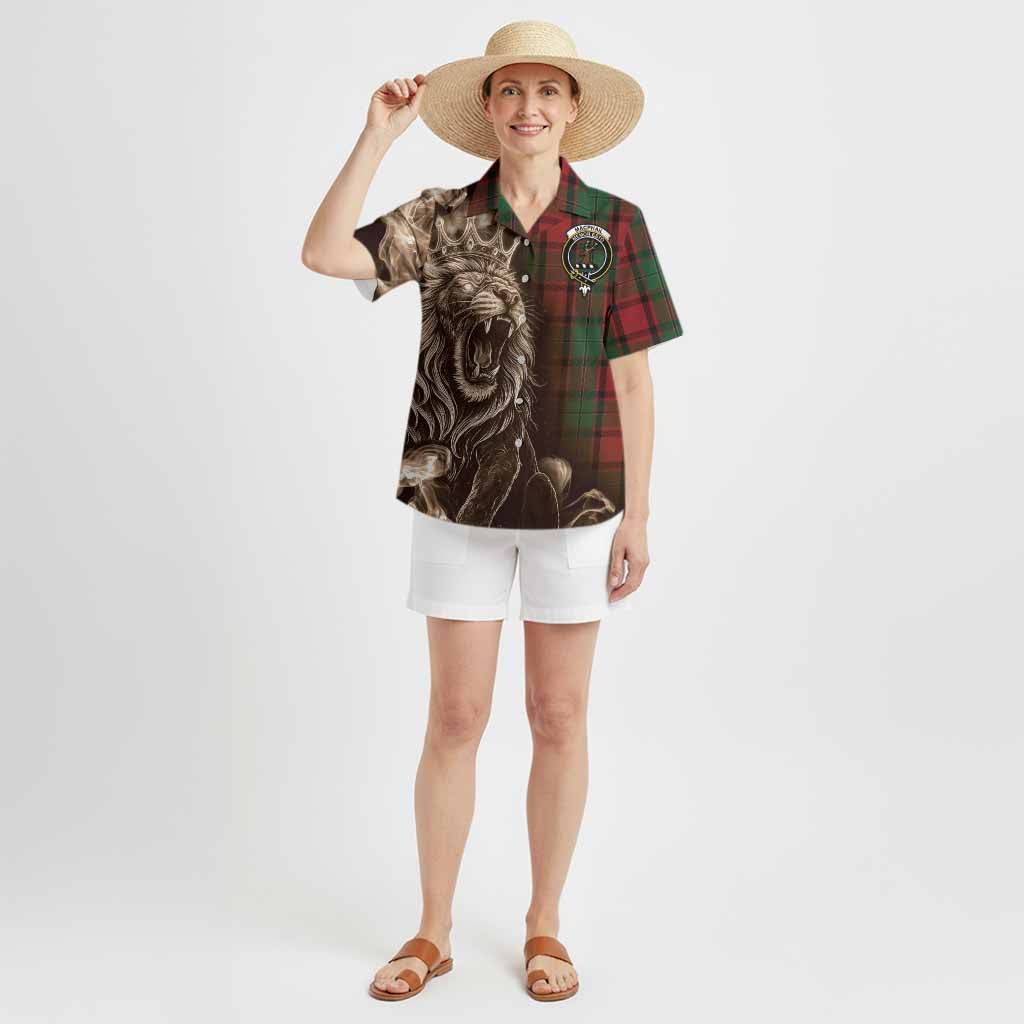 MacPhail (McPhail) Tartan Hawaiian Shirt Roaring Lion Heritage