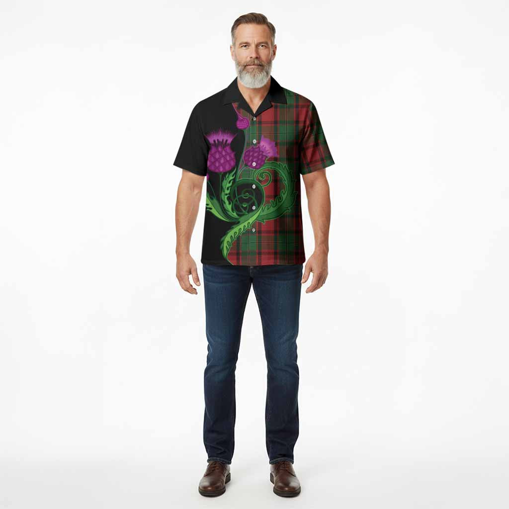 MacPhail (McPhail) Tartan Hawaiian Shirt Traditional Scottish Thistle