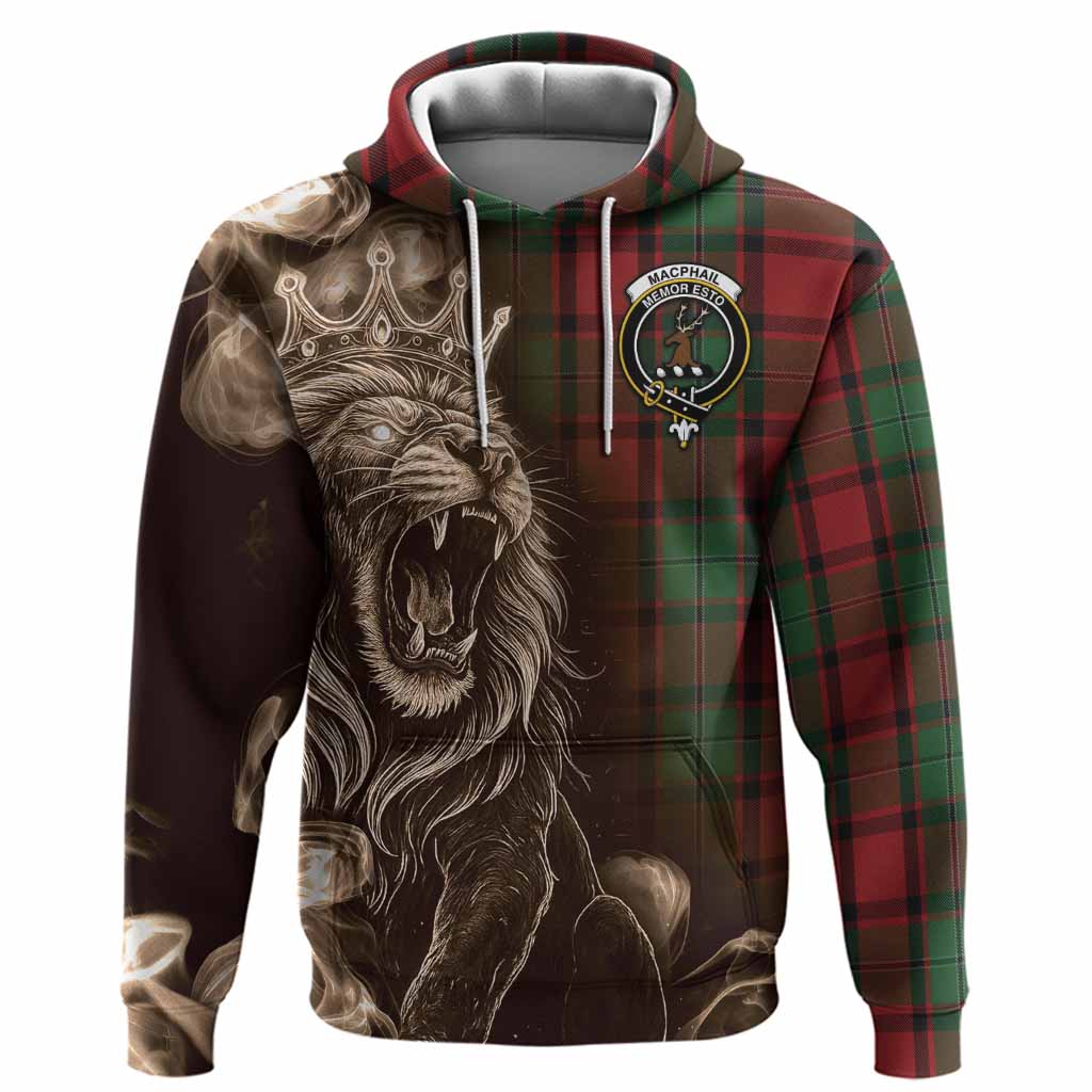 MacPhail (McPhail) Tartan Hoodie Roaring Lion Heritage