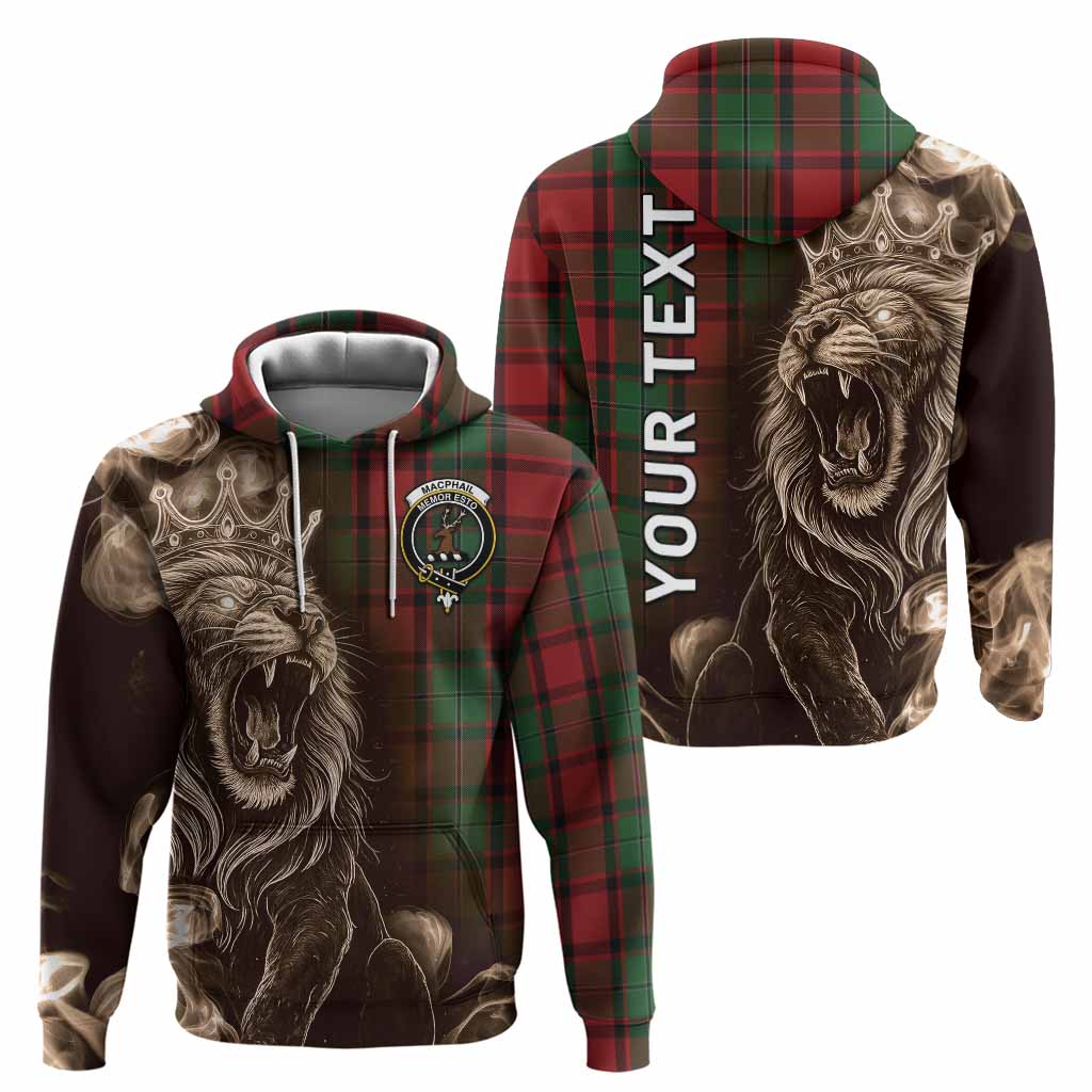 MacPhail (McPhail) Tartan Hoodie Roaring Lion Heritage