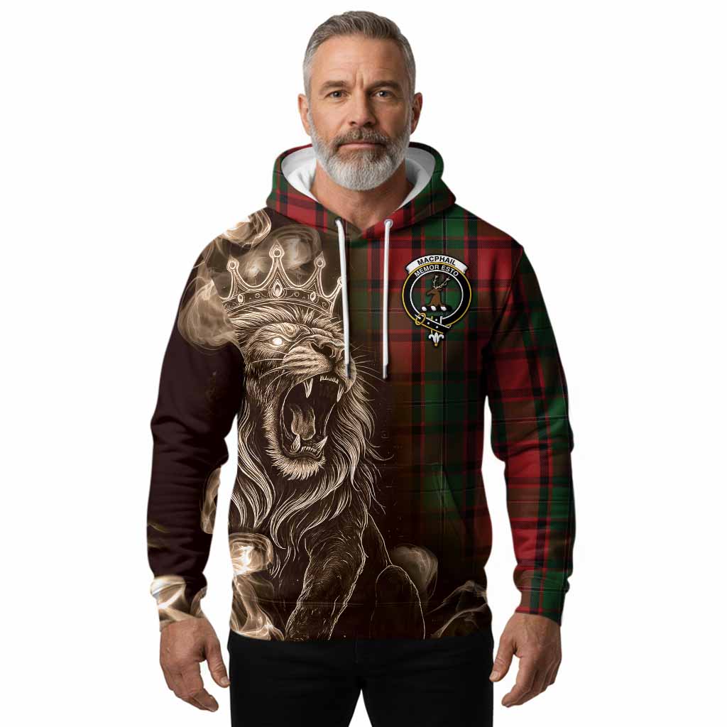MacPhail (McPhail) Tartan Hoodie Roaring Lion Heritage