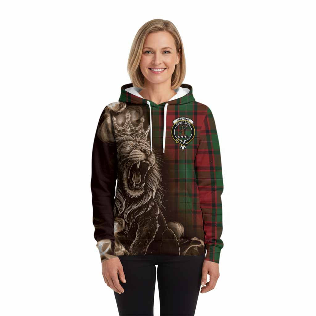 MacPhail (McPhail) Tartan Hoodie Roaring Lion Heritage