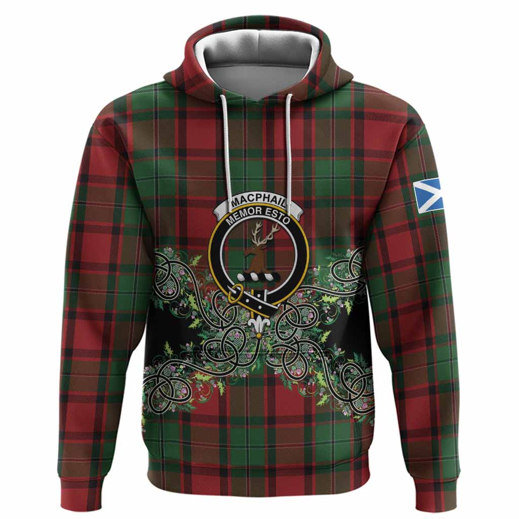 MacPhail (McPhail) Tartan Hoodie Thistle Scottish Spirit