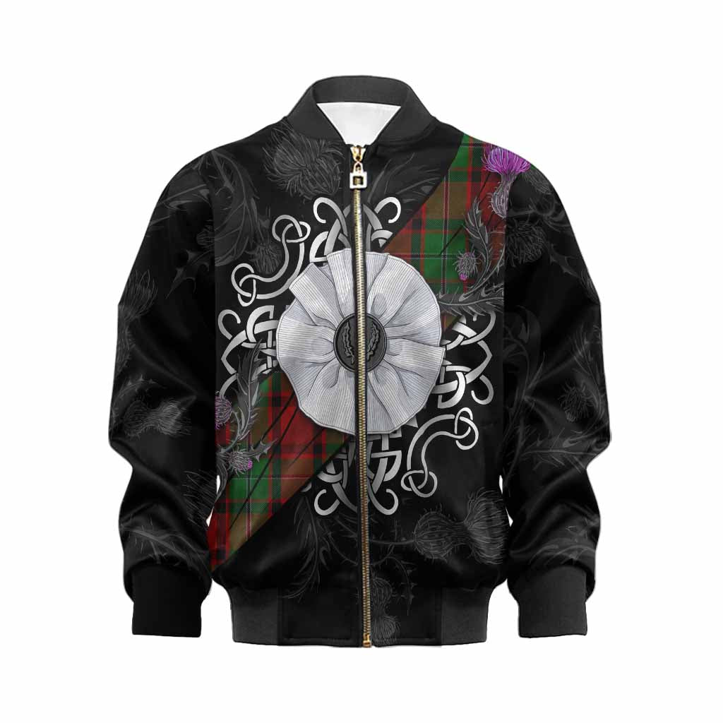 MacPhail (McPhail) Tartan Kid Bomber Jacket Jacobite White Rose Kid XS - Tartan Vibes Clothing