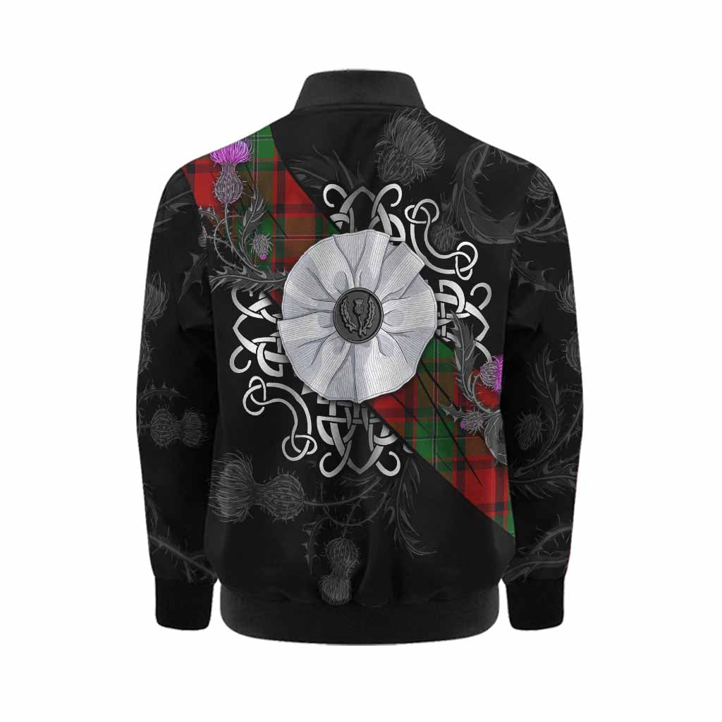MacPhail (McPhail) Tartan Kid Bomber Jacket Jacobite White Rose Kid - Tartan Vibes Clothing