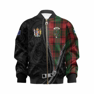 MacPhail (McPhail) Tartan Kid Bomber Jacket New Zealand Pattern Unique Zipper Stylized