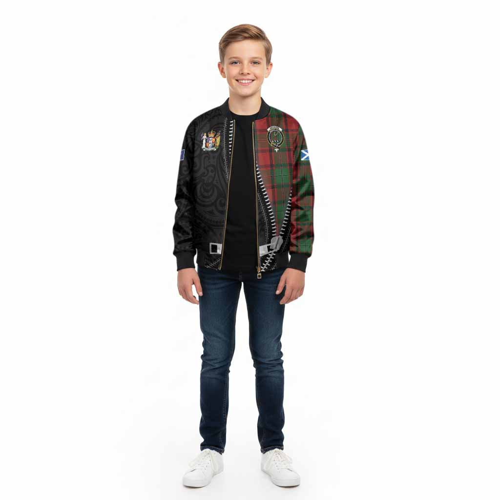 MacPhail (McPhail) Tartan Kid Bomber Jacket New Zealand Pattern Unique Zipper Stylized