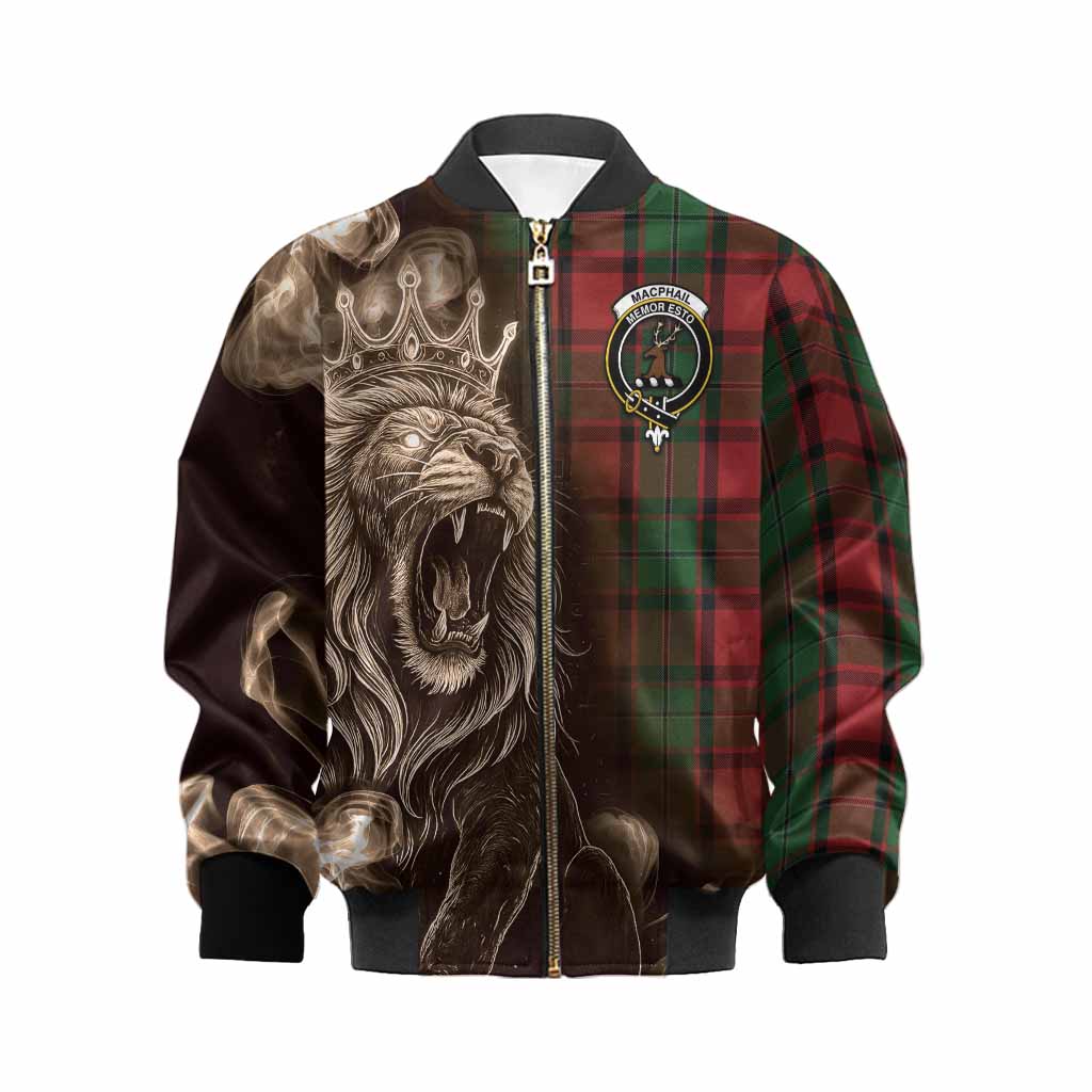 MacPhail (McPhail) Tartan Kid Bomber Jacket Roaring Lion Heritage