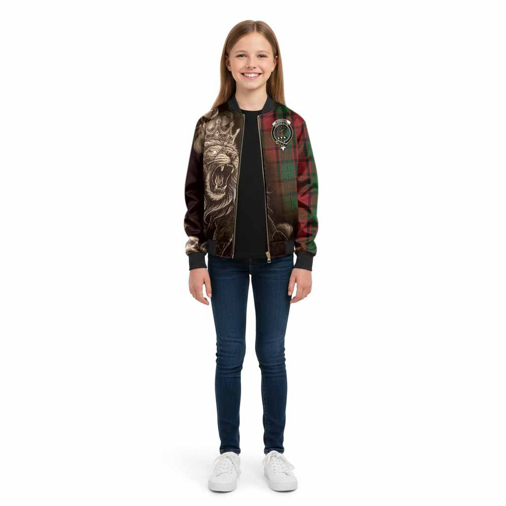 MacPhail (McPhail) Tartan Kid Bomber Jacket Roaring Lion Heritage