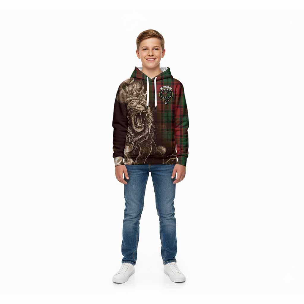 MacPhail (McPhail) Tartan Kid Hoodie Roaring Lion Heritage