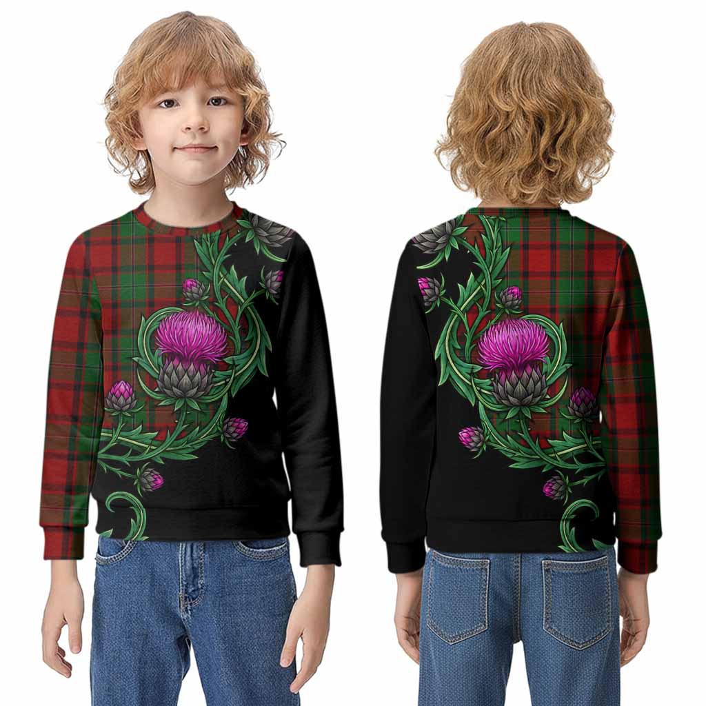 MacPhail (McPhail) Tartan Kid Knitted Sweatshirt Resilient Scottish Thistle - Tartan Vibes Clothing
