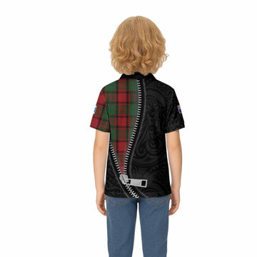 MacPhail (McPhail) Tartan Kid Polo Shirt New Zealand Pattern Unique Zipper Stylized