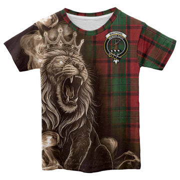 MacPhail (McPhail) Tartan Kid T-shirt Roaring Lion Heritage