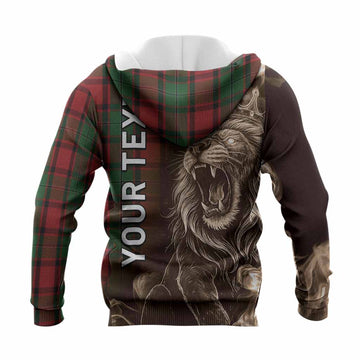 MacPhail (McPhail) Tartan Knitted Hoodie Roaring Lion Heritage