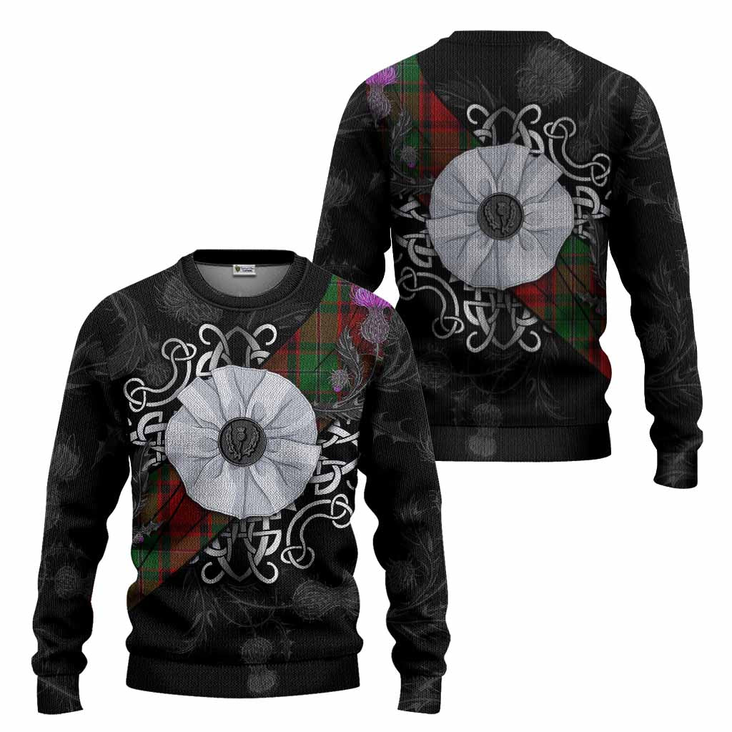 MacPhail (McPhail) Tartan Knitted Sweater Jacobite White Rose - Tartan Vibes Clothing