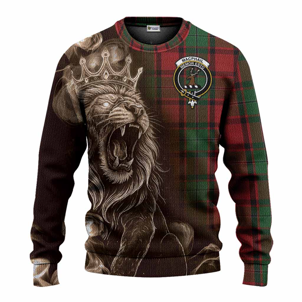 MacPhail (McPhail) Tartan Knitted Sweater Roaring Lion Heritage