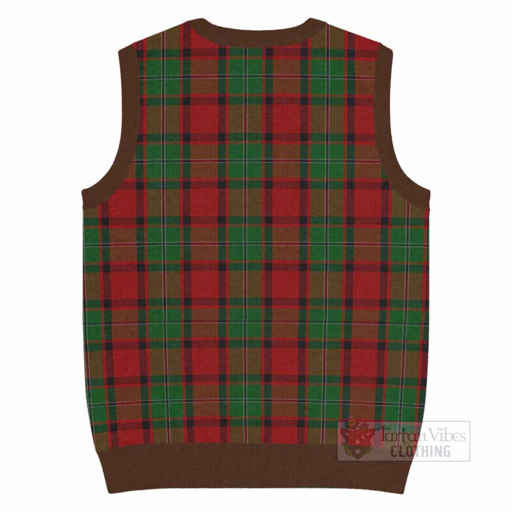 MacPhail (McPhail) Tartan Knitted V-Neck Vest with Family Crest - Tartan Vibes Clothing