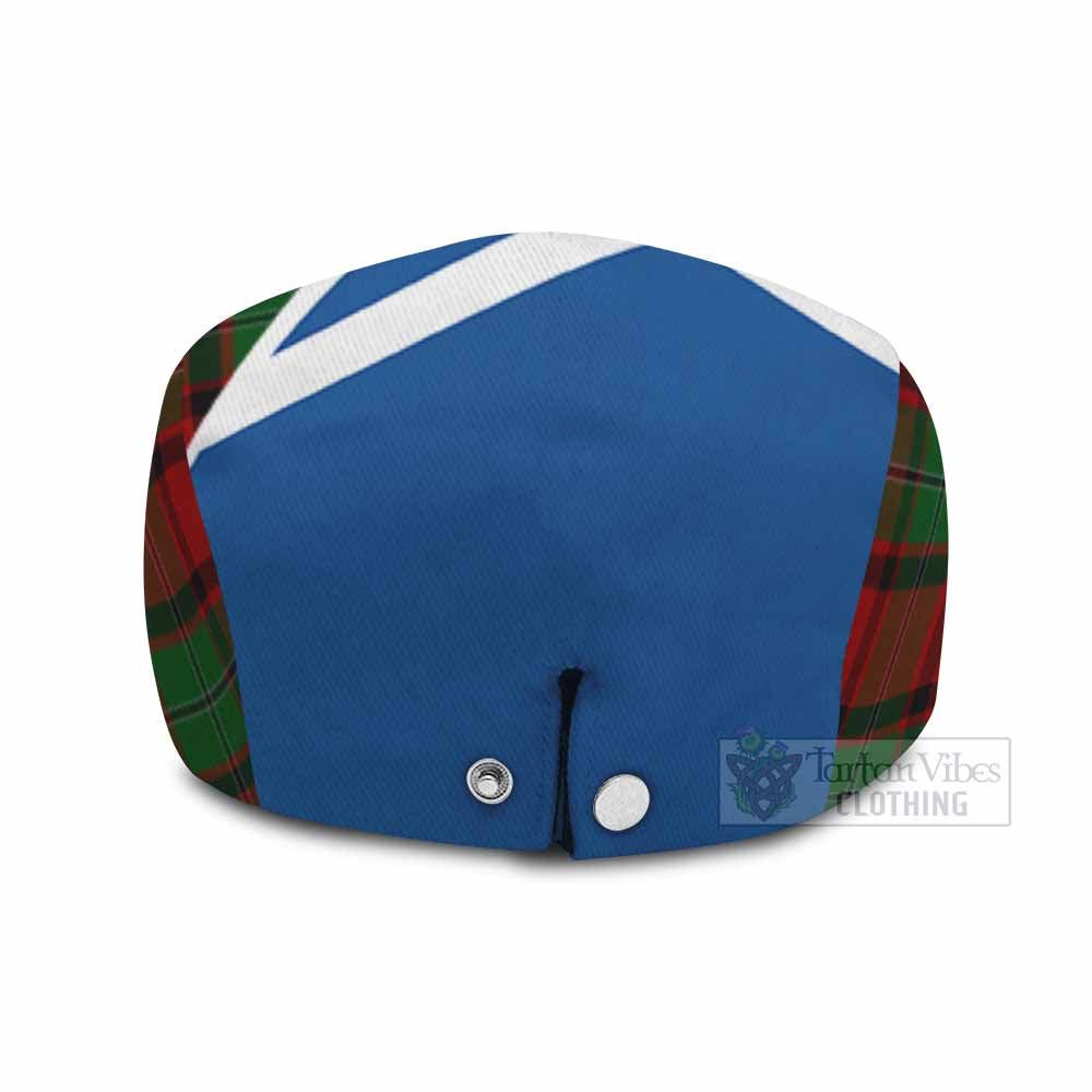 MacPhail (McPhail) Tartan Lion Rampant Flat Cap, Jeff Cap Classic Scottish Style