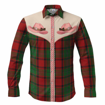 MacPhail (McPhail) Tartan Long Sleeve Button Shirts Wee Coo Cowgirl Cute Style Men's Shirt S - Tartan Vibes Clothing