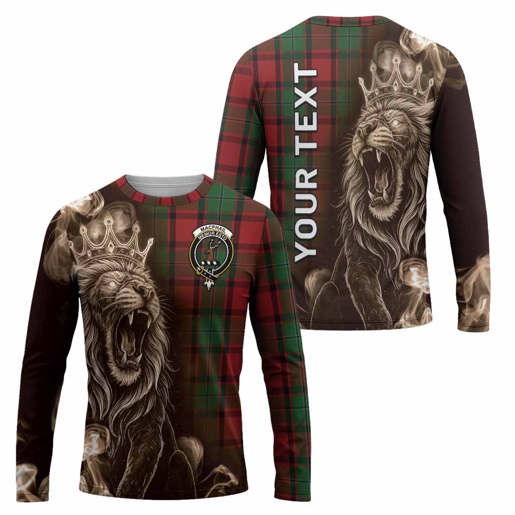 MacPhail (McPhail) Tartan Long Sleeve T-Shirt Roaring Lion Heritage