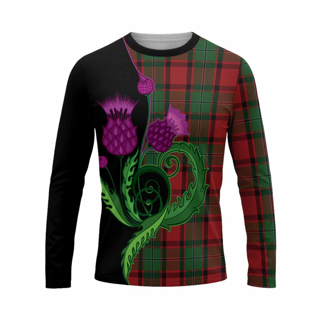 MacPhail (McPhail) Tartan Long Sleeve T-Shirt Traditional Scottish Thistle