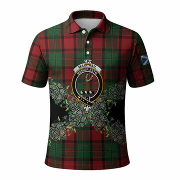 MacPhail (McPhail) Tartan Polo Shirt Thistle Scottish Spirit