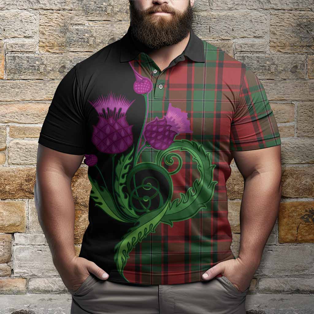 MacPhail (McPhail) Tartan Polo Shirt Traditional Scottish Thistle