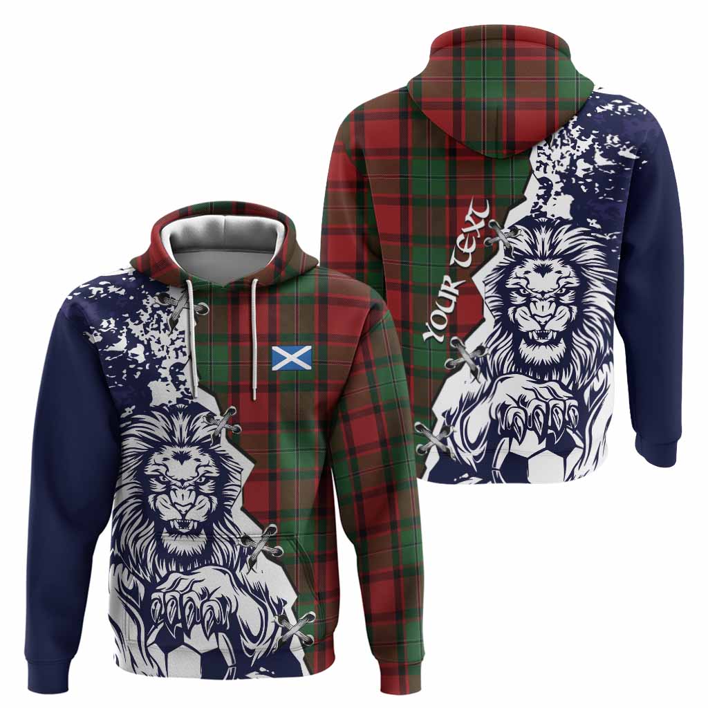 MacPhail (McPhail) Tartan Scottish Hoodie Angry Lion With Soccer Ball Style