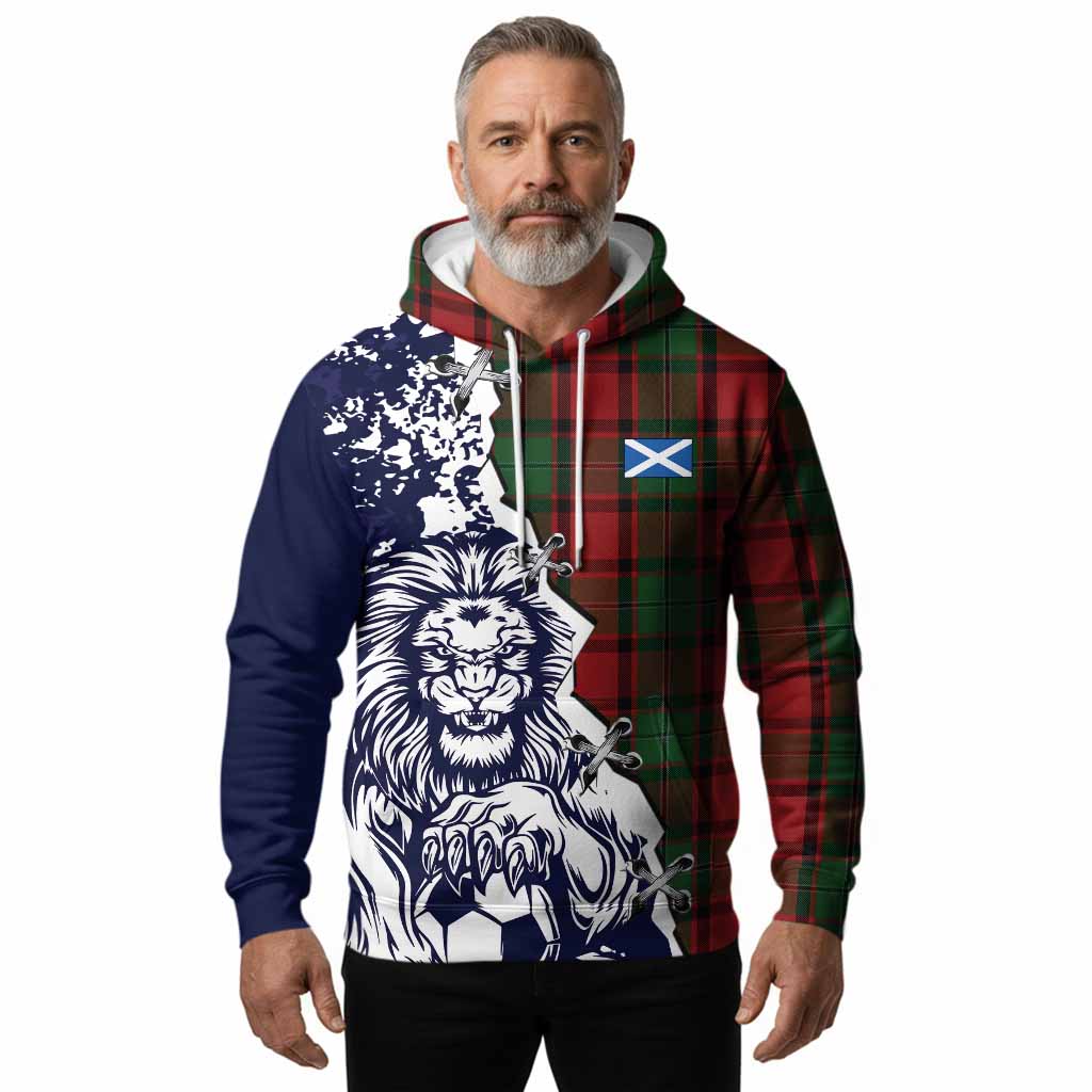 MacPhail (McPhail) Tartan Scottish Hoodie Angry Lion With Soccer Ball Style