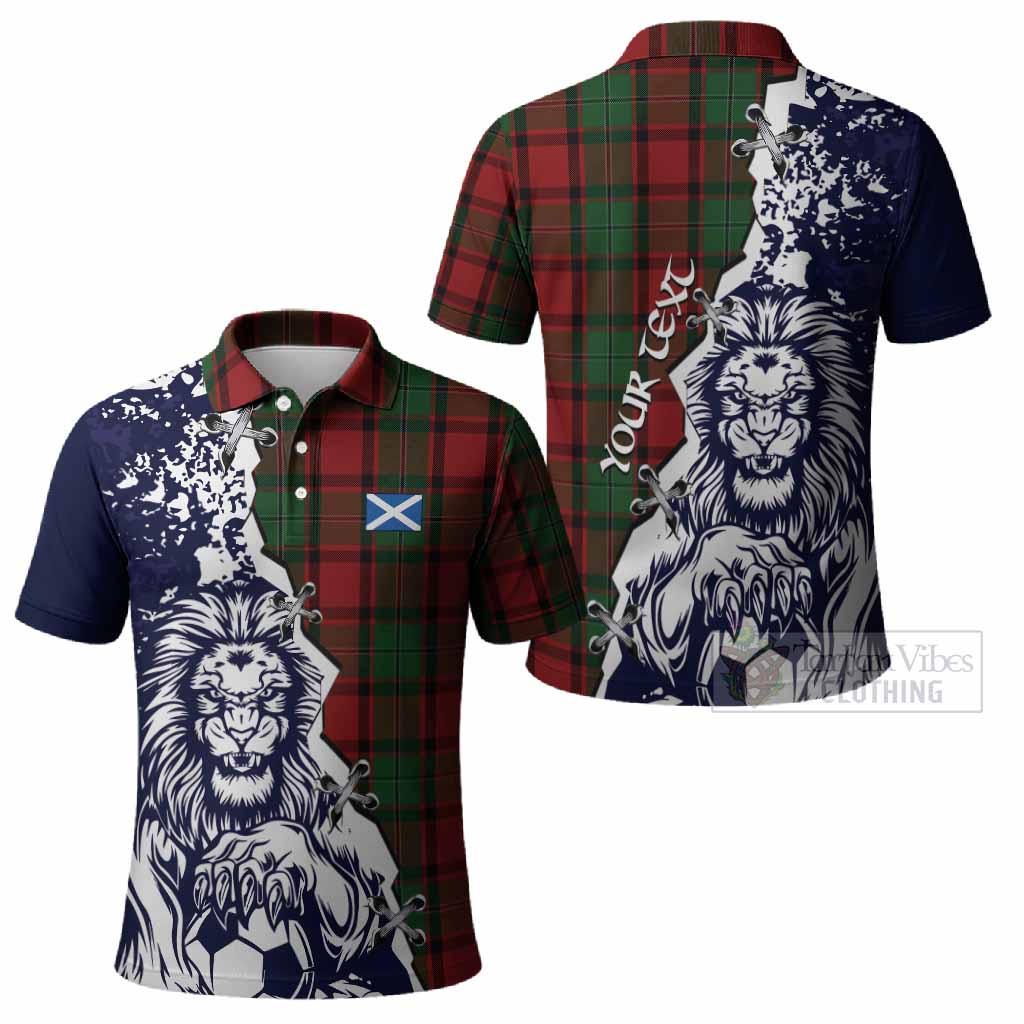 MacPhail (McPhail) Tartan Scottish Polo Shirt Angry Lion With Soccer Ball Style