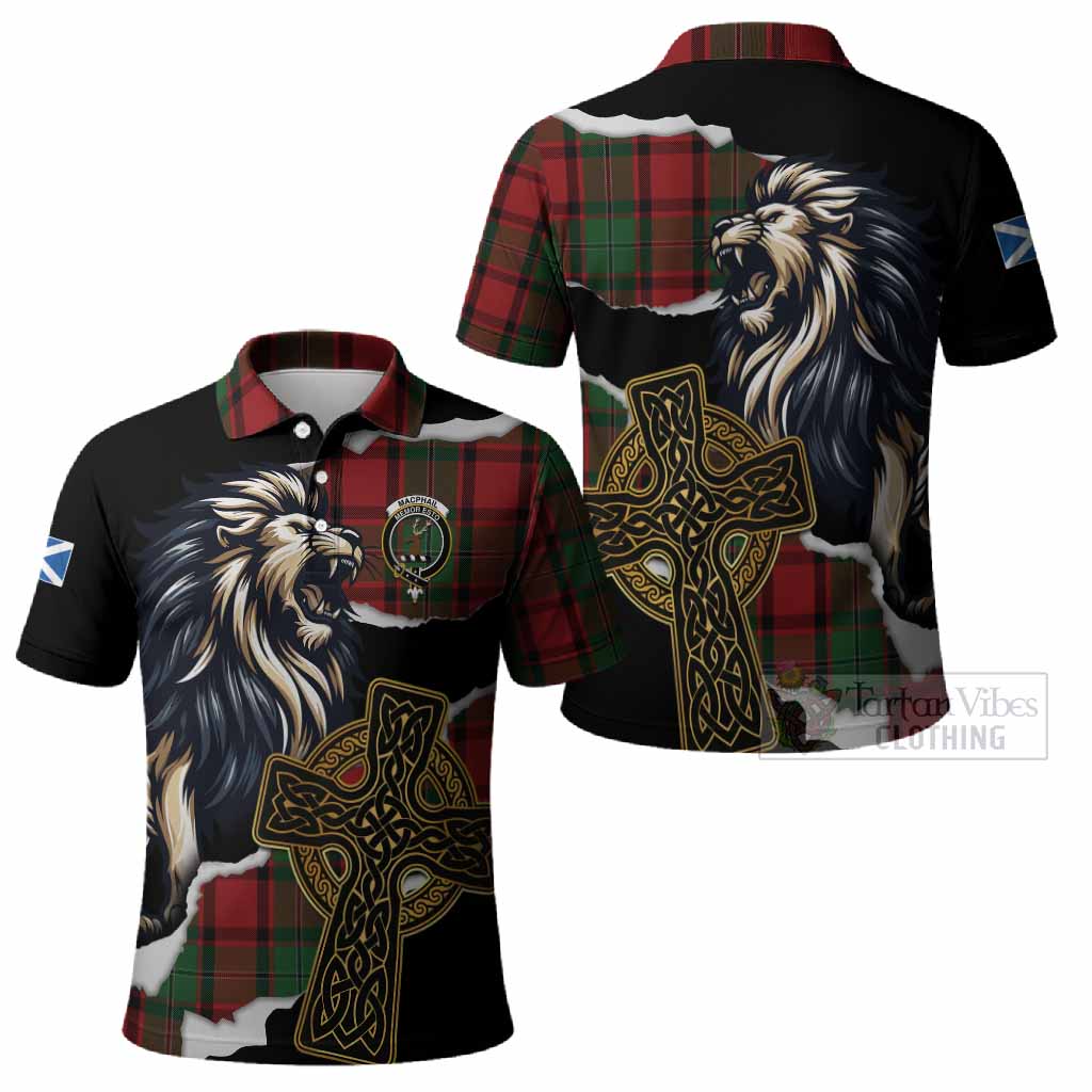 MacPhail (McPhail) Tartan Scottish Polo Shirt Lion Celtic Heritage