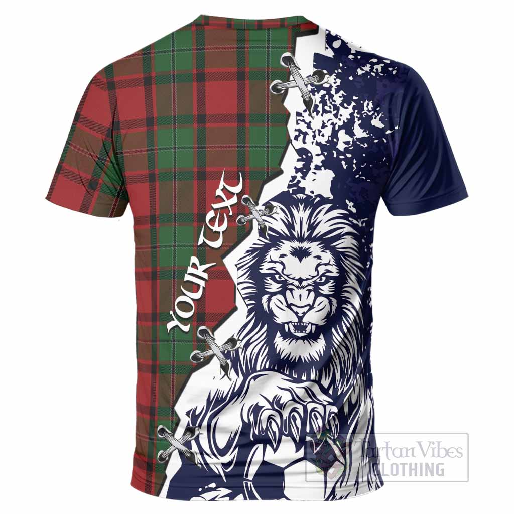 MacPhail (McPhail) Tartan Scottish T-Shirt Angry Lion With Soccer Ball Style