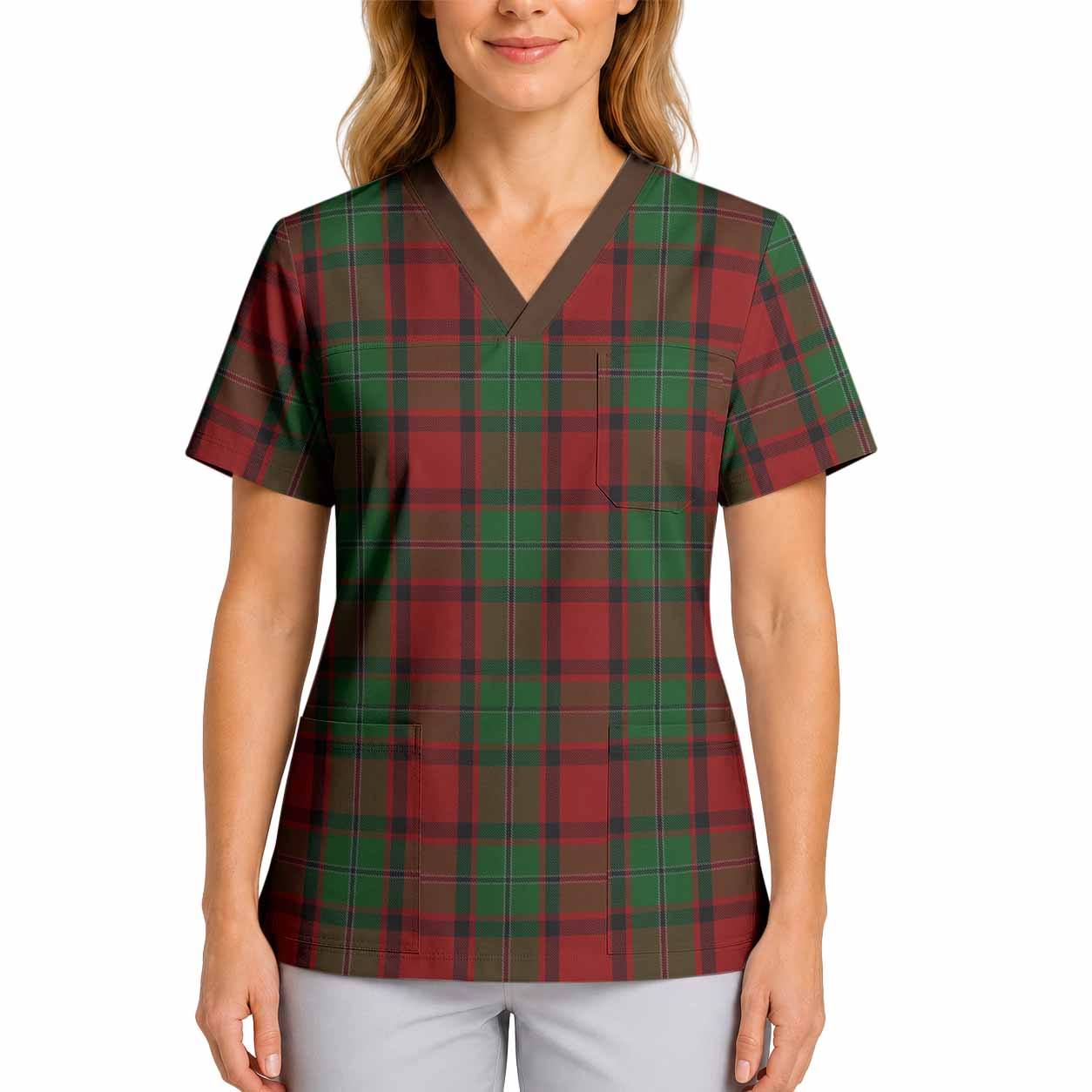 MacPhail (McPhail) Tartan Scrub Top 4XL - Tartan Vibes Clothing