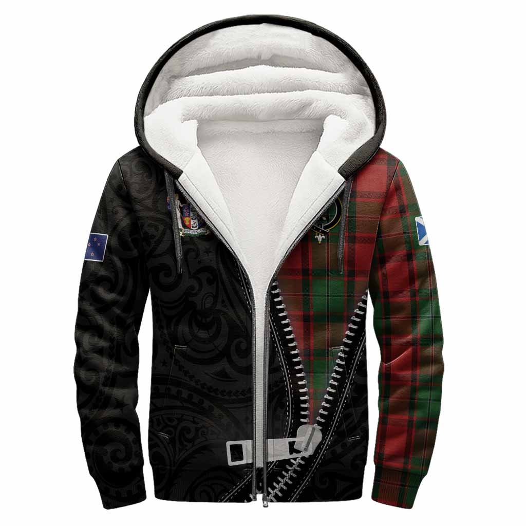 MacPhail (McPhail) Tartan Sherpa Hoodie New Zealand Pattern Unique Zipper Stylized