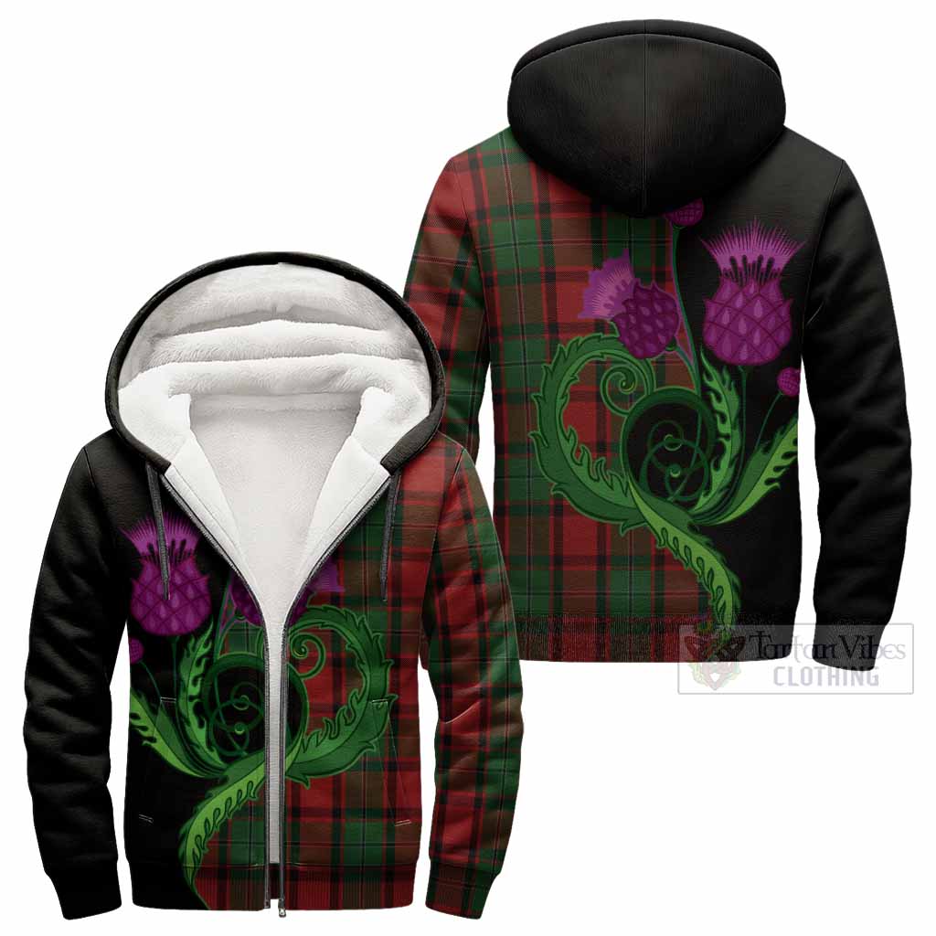 MacPhail (McPhail) Tartan Sherpa Hoodie Traditional Scottish Thistle